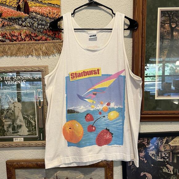 Other - Vintage 90’s RARE Starburst Candy Snack Promo Tank Top Size Large